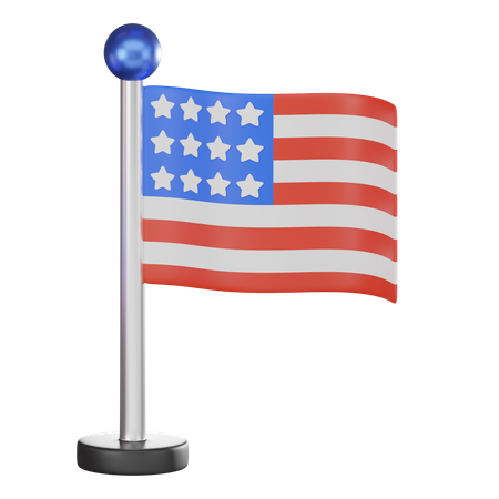 July 4  3D Icon