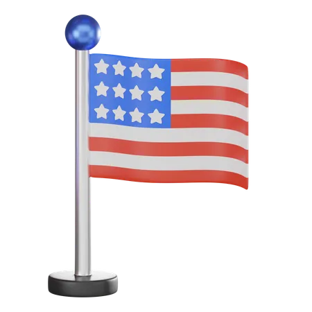 July 4  3D Icon