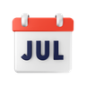 july calendar graphics