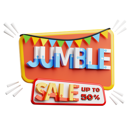 Jumble Sale  3D Icon