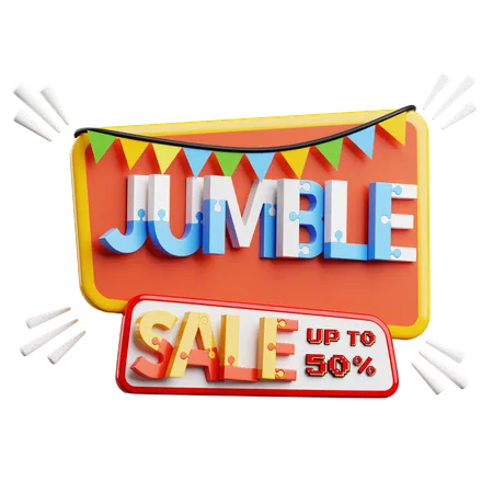 Jumble Sale  3D Icon