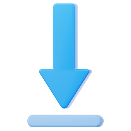 Jump To Bottom  3D Icon