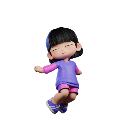 Jumping in Air  3D Icon