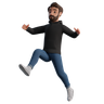jumping man 3d images