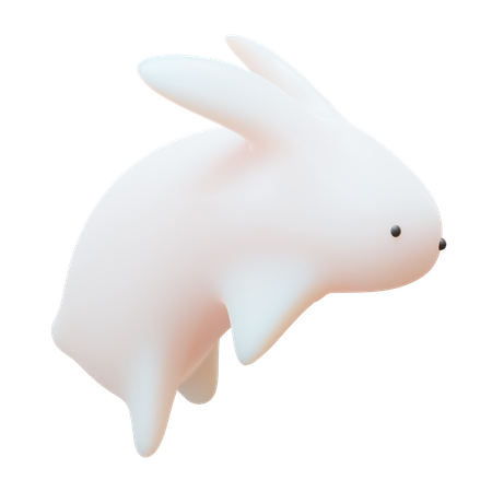 Jumping Rabbit  3D Icon