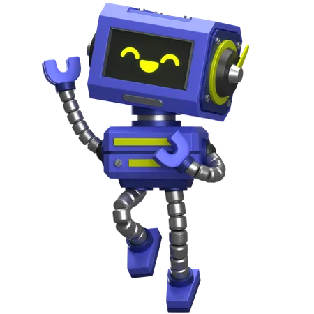 Jumping Robot  3D Icon