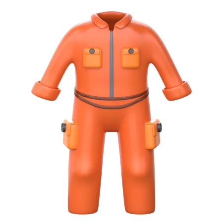 Jumpsuit 3 D Clothes Icon 3D Icon