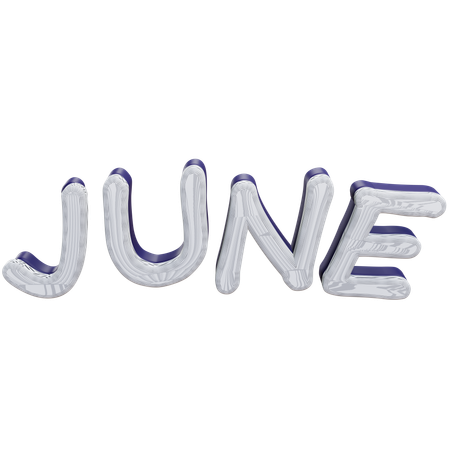 June  3D Icon