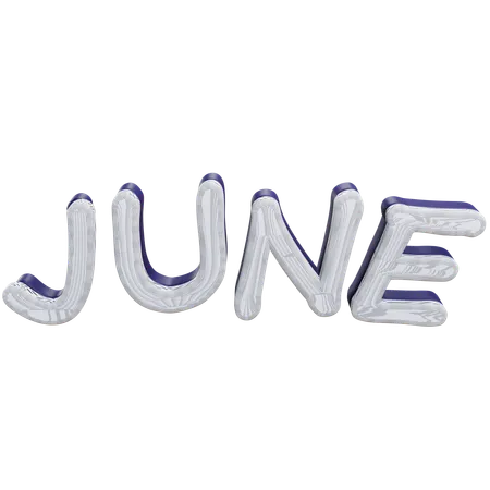 June  3D Icon