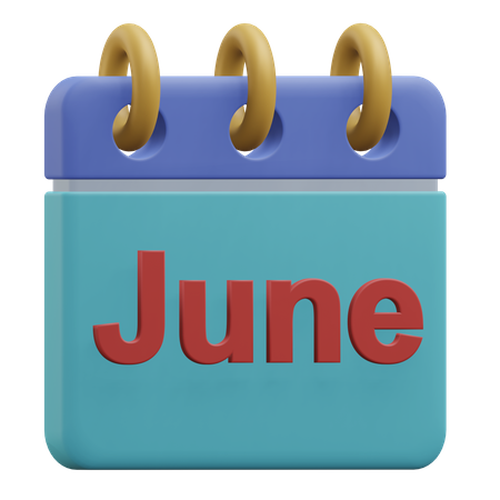 June  3D Icon