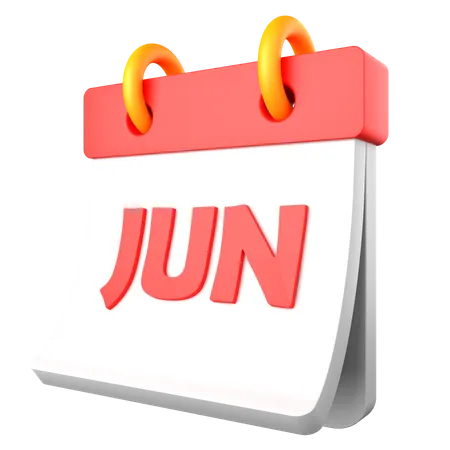 June  3D Icon