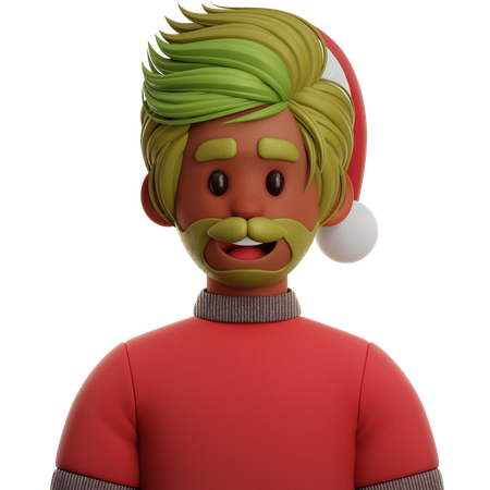JUNGE MIT ROTEM T-SHIRT  3D Icon
