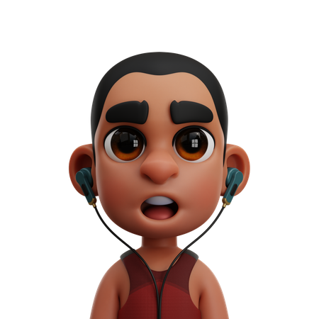 JUNGE MIT UNTERHEMD  3D Icon