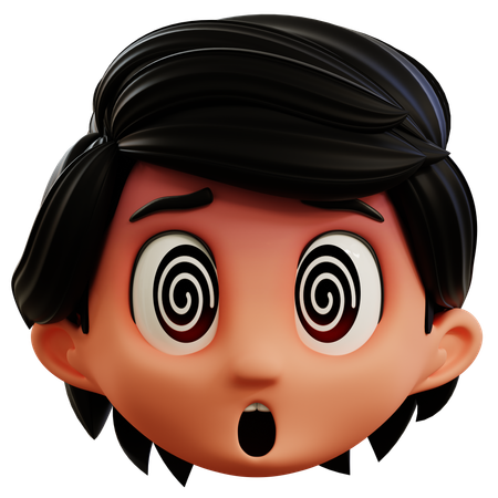 Junge schwindlig Emoji  3D Icon