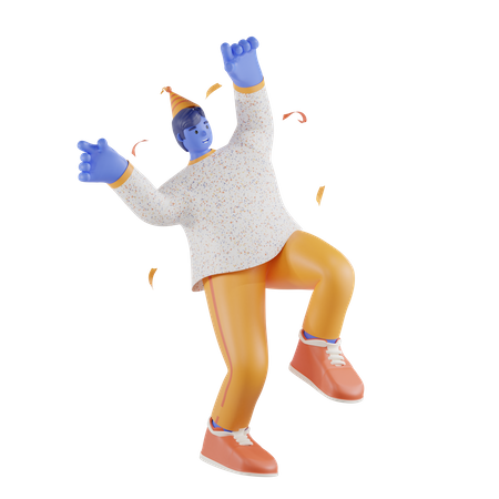 Junge tanzt  3D Icon