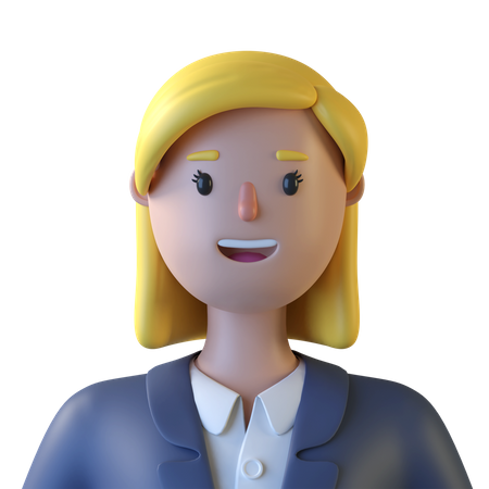 Junges Mädchen  3D Icon