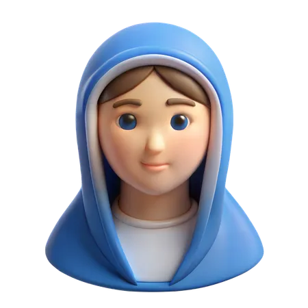 Jungfrau Maria  3D Icon