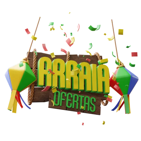 Junina Confetti  3D Icon