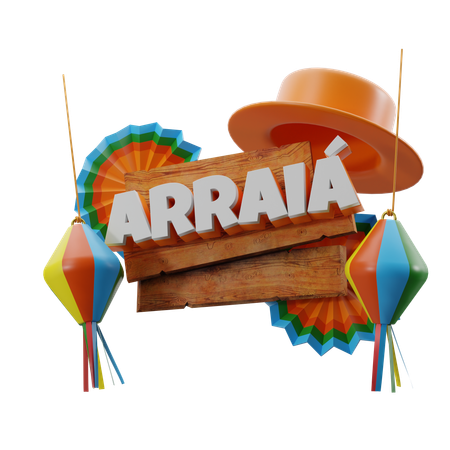 Junina Hats  3D Icon