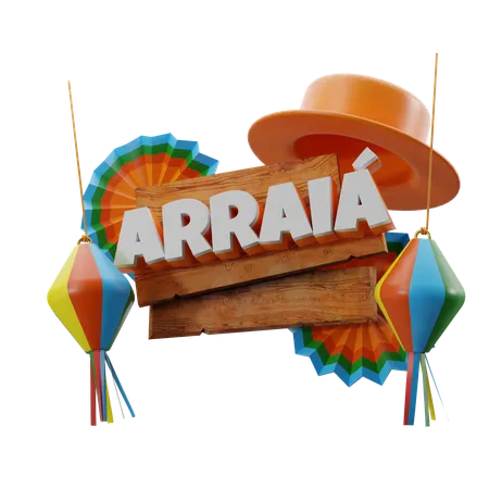 Junina Hats  3D Icon