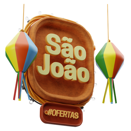 Junina Lanterns  3D Icon
