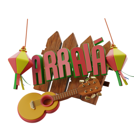 Junina Lanterns  3D Icon