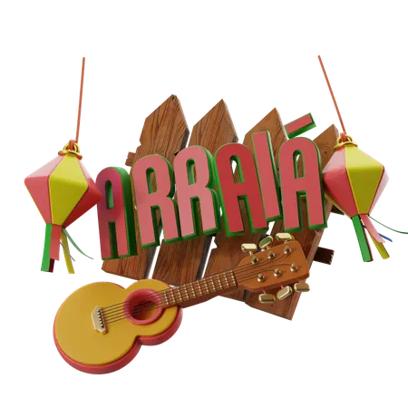 Junina Lanterns  3D Icon