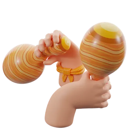Junina Maracas  3D Icon