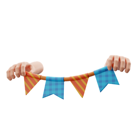 Junina Pennants  3D Icon