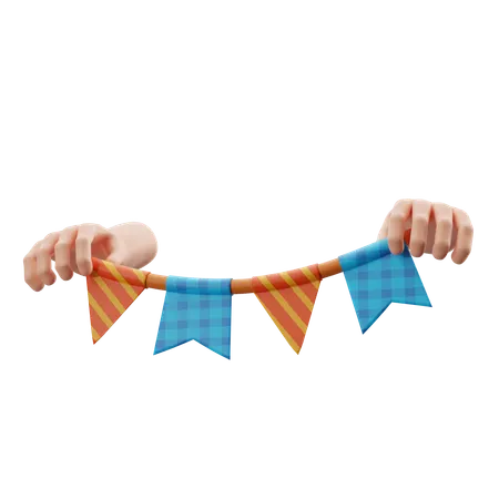 Junina Pennants  3D Icon