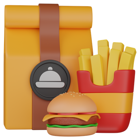 Junk Food  3D Icon