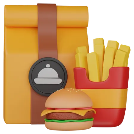Junk Food  3D Icon