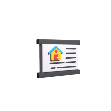 Junta de propiedad  3D Icon
