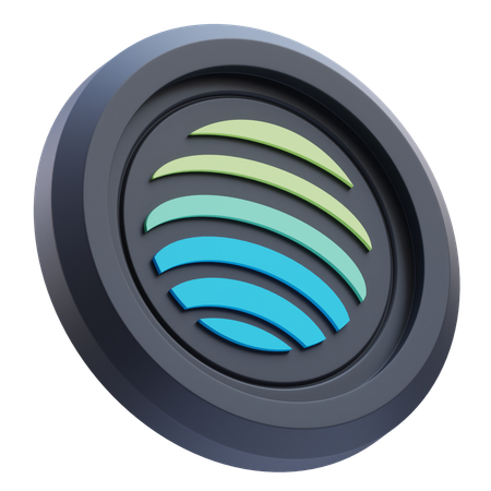 Jupiter Cryptocurrency  3D Icon