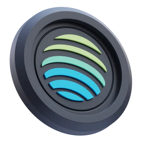 Jupiter Cryptocurrency  3D Icon