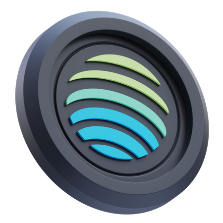 Jupiter Cryptocurrency  3D Icon