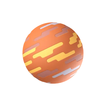 Jupiter Planet  3D Icon