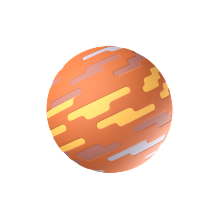 Jupiter Planet 3D Icon