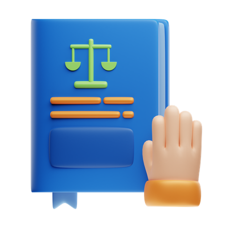 Juramento legal  3D Icon