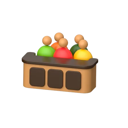 Jury  3D Icon