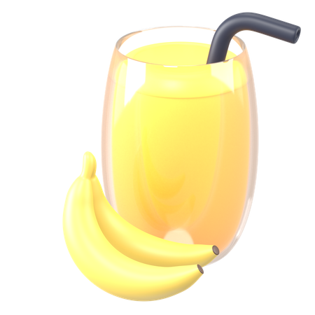 Jus de banane  3D Icon