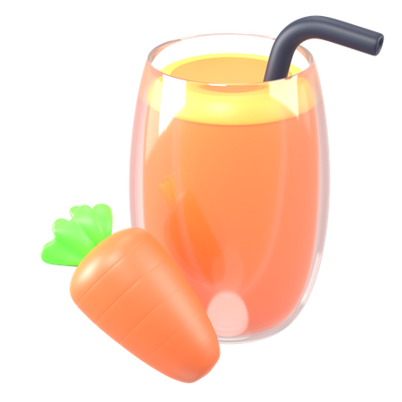 Jus de carotte  3D Icon