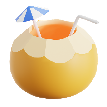 Jus de noix de coco  3D Icon