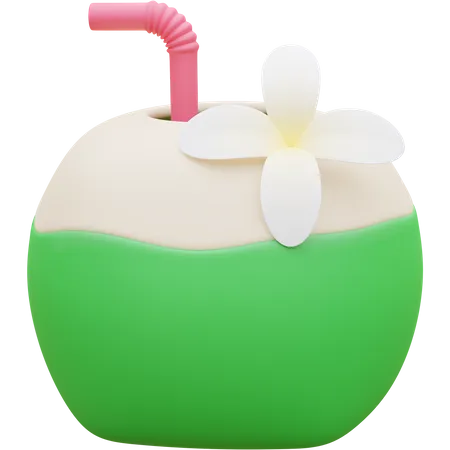 Jus de noix de coco  3D Icon