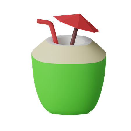 Jus de noix de coco  3D Icon