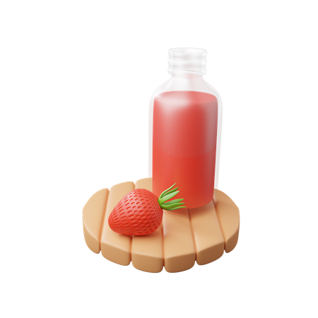 Jus de fraise  3D Icon