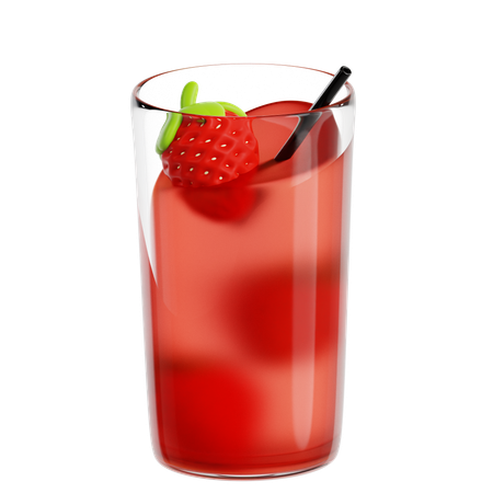 Jus de fraise  3D Icon