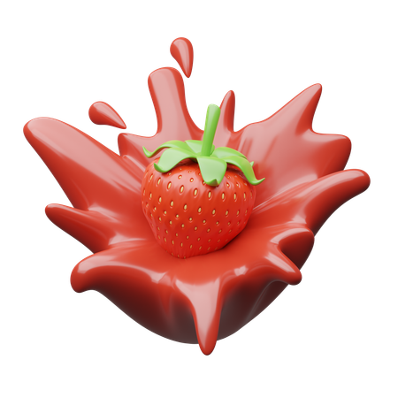 Jus de fraise  3D Icon