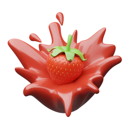 Jus de fraise  3D Icon
