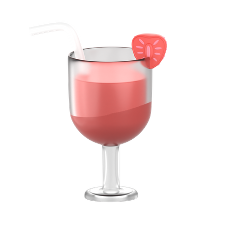 Jus de fraise  3D Icon